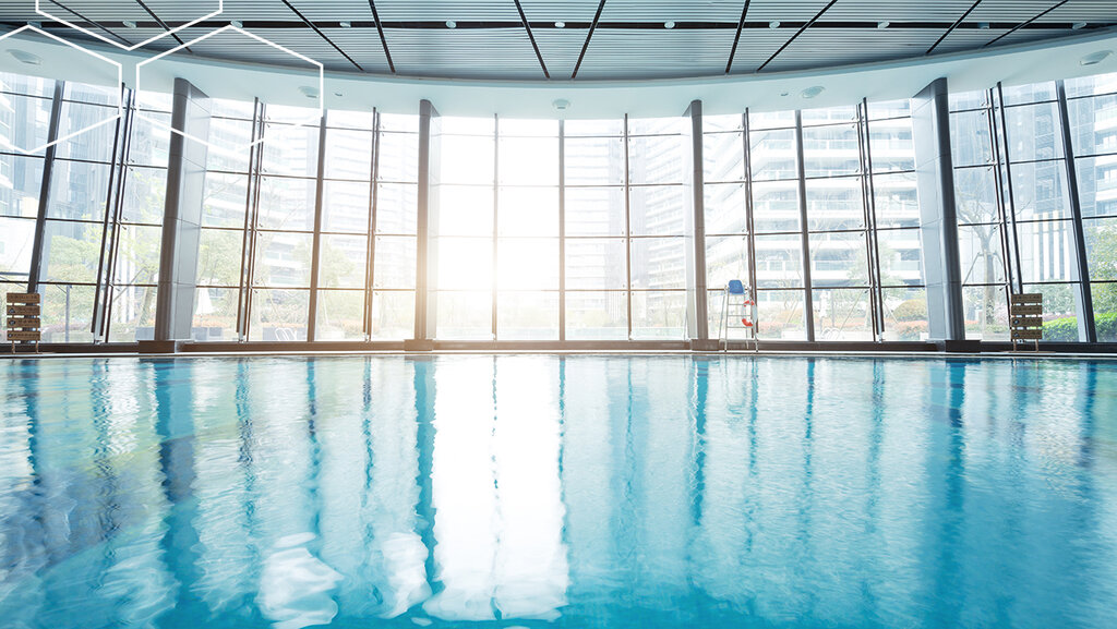 Swimming pool from inside